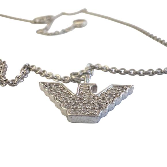 Emporio Armani Rhinestone Eagle Pendant with Necklace - Picture 3 of 10